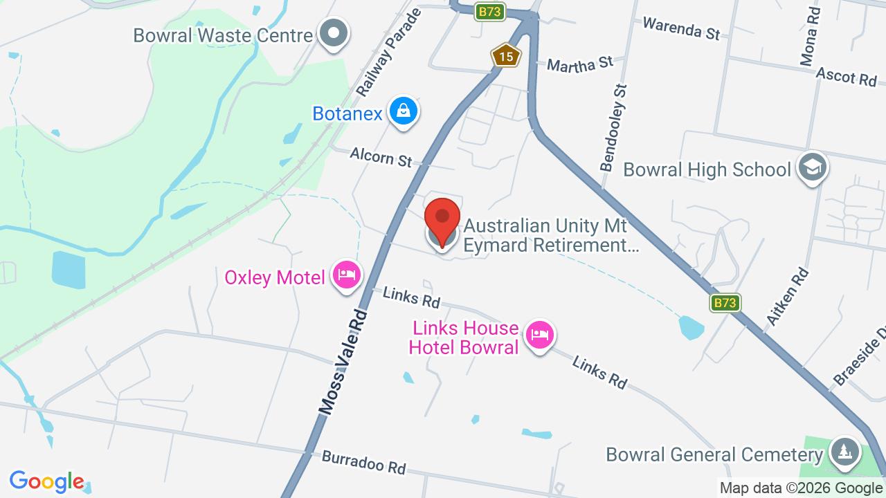 Map showing 9/502 Moss Vale Road, Bowral
