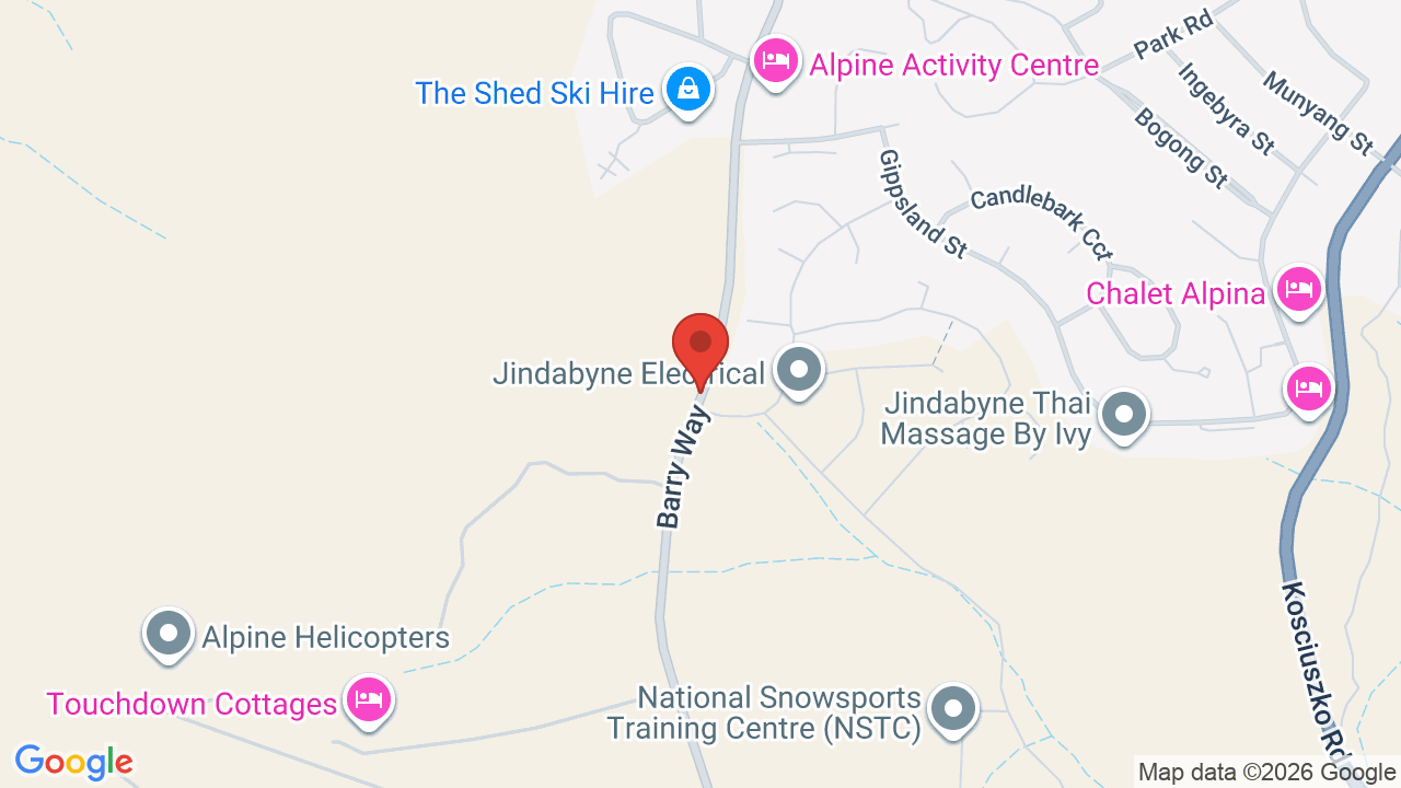 Map showing Lot 1-21, 50 Barry Way, Jindabyne